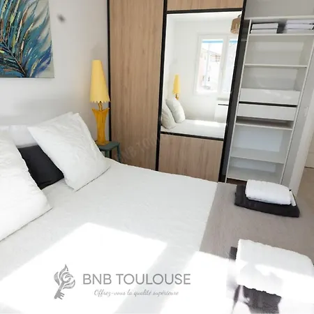 - Refuge Urbain - Clim - Terrasse - Parking - Wifi - Proche Transports Apartmán Toulouse