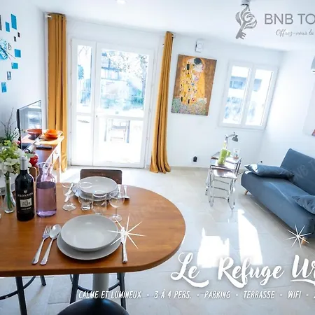 - Refuge Urbain - Clim - Terrasse - Parking - Wifi - Proche Transports Lägenhet *